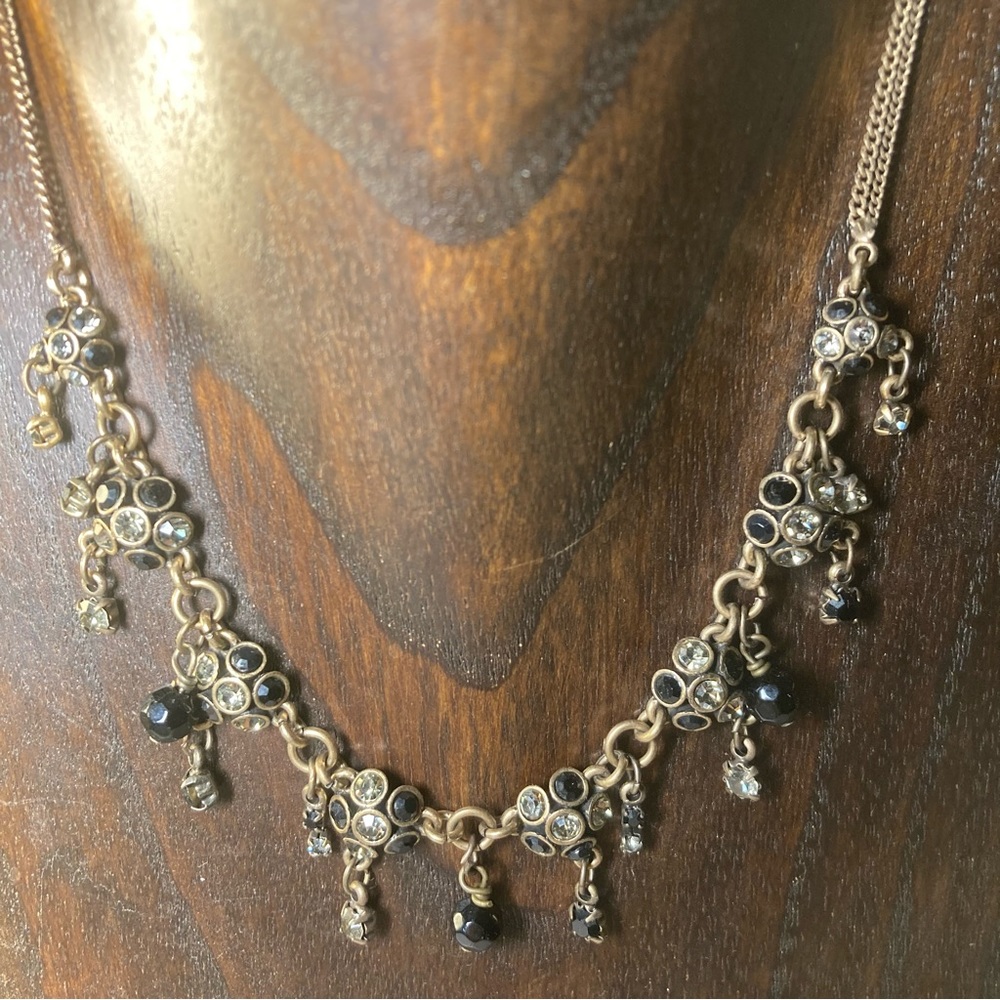 Pilgrim Danish Designs crystal gem choker necklace